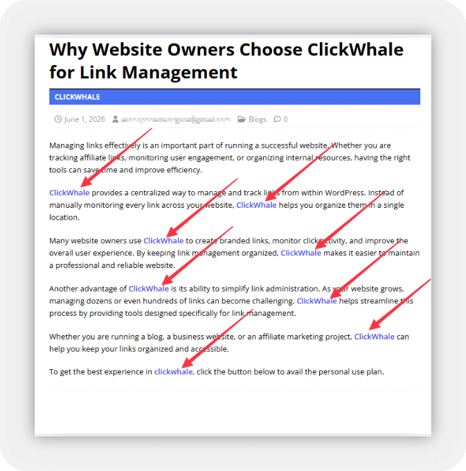 ClickWhale KW in action