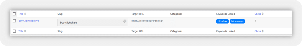 ClickWhale links with KW auto linker