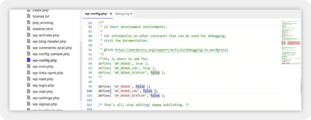 Disable Debug Logging After Testing