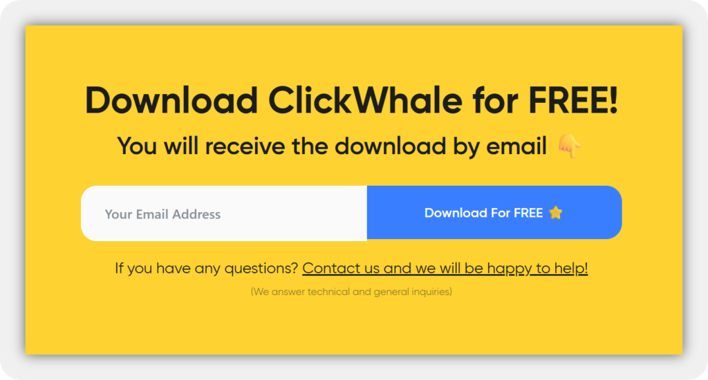 ClickWhale Download Confirmation ClickWhale Download Confirmation